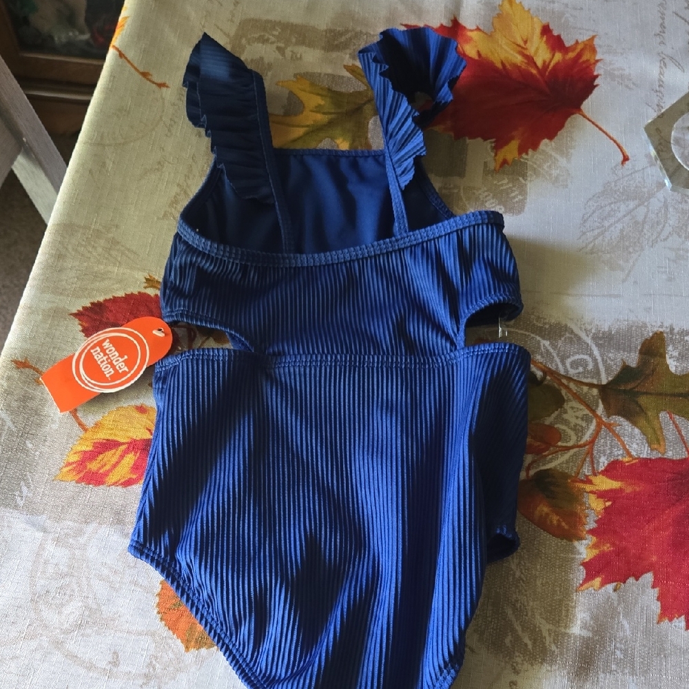 Wonder Nation Navy Kids One Piece Bodysuit
